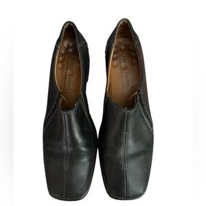 Josef Seibel Black Leather Slip-On Loafers size 41